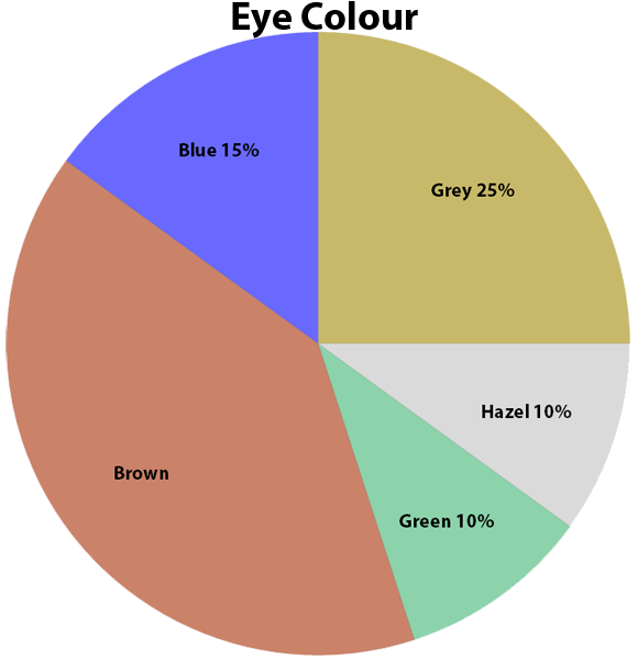 11P eye colour pie chart
