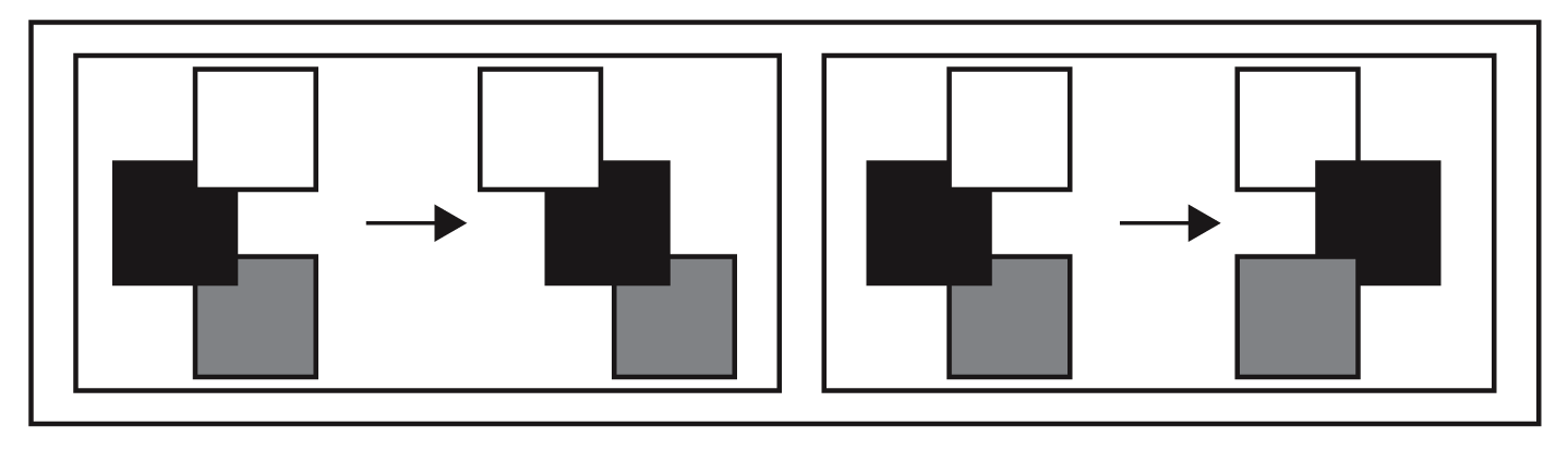 Layered shapes might change position, layer or colour