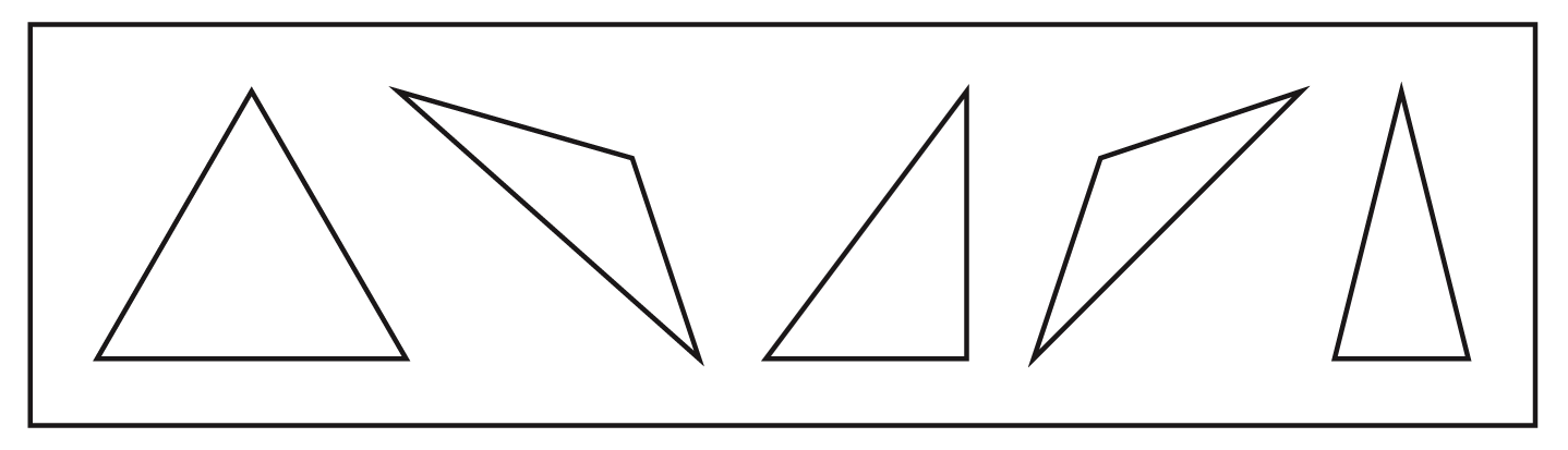 Shapes have different number of sides