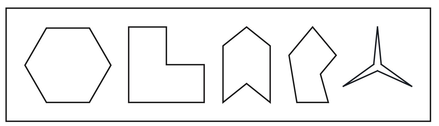 Shapes have different number of sides