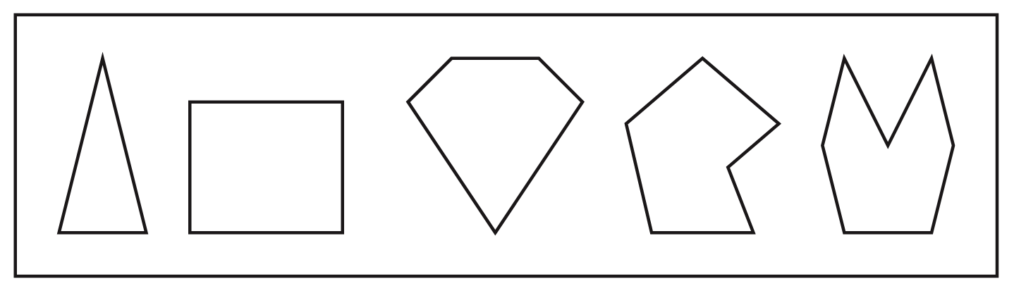 You’ll need to count the sides of the different shapes